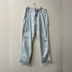 POL Light Blue Elastic Waist Denim Pants